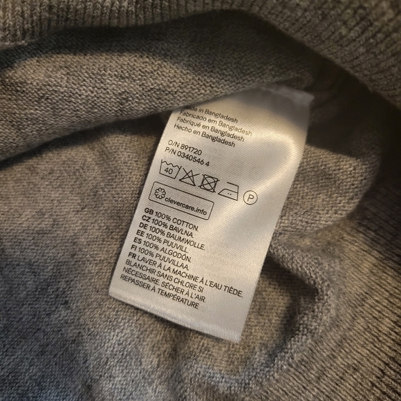 H&M men's gray sweater small - Picture 3 of 7